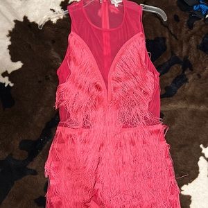Fringe pink romper great for Taylor swift